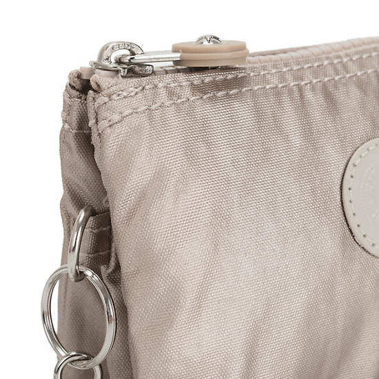 Sacs Kipling Creativity Small Metallic Pouch Beige | FR 1107OK